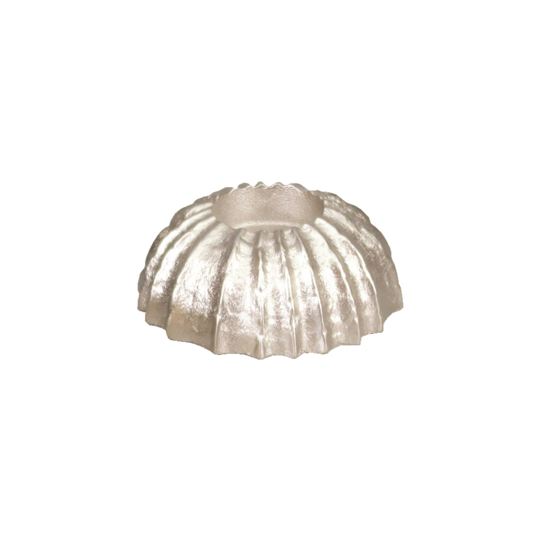 MOLK BASE FOR CANDLE ALUMINIUM CHAMPAGNE D10xH4cm