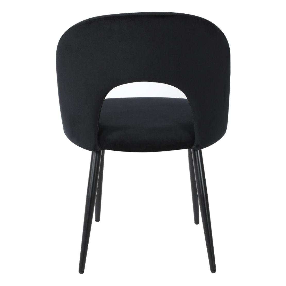 KIM CHAIR FABRIC BLACK METAL BLACK E1 PRC