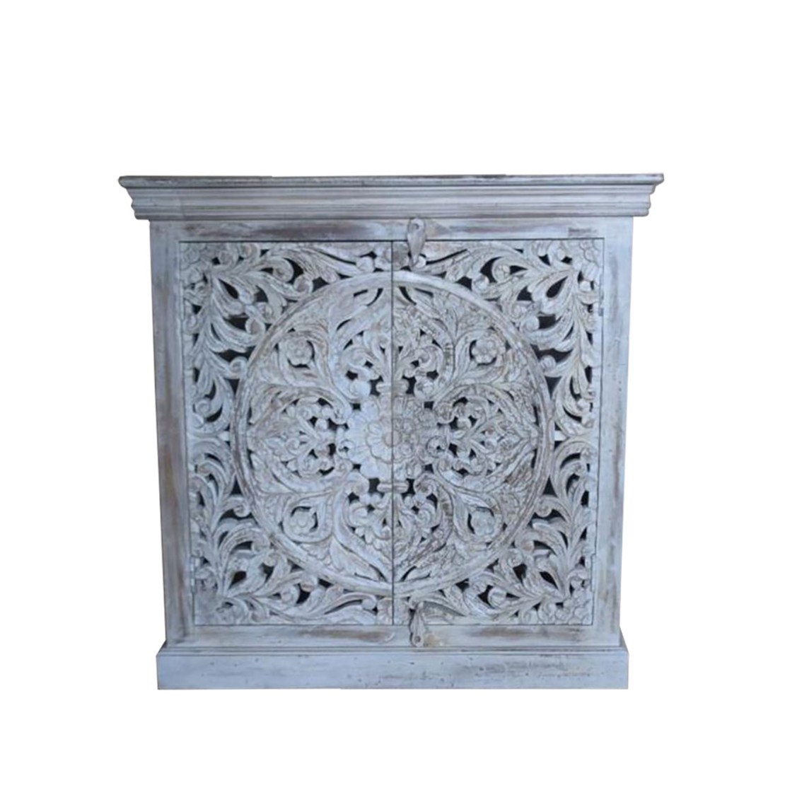 KAMALA COMMODE 2DOORS WOOD MANGO NATURAL DECAPE IN
