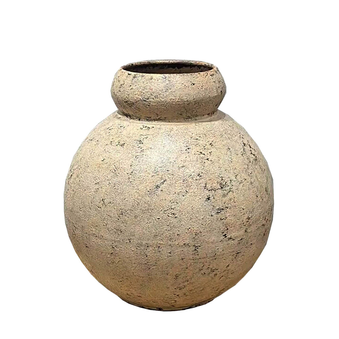 PATMOS VASE METAL BEIGE 25x25xH27cm PRC