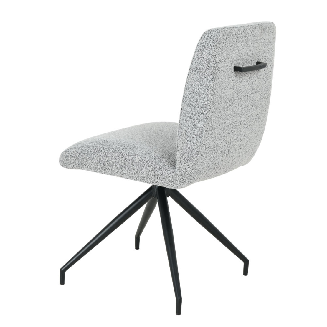 ARM CHAIR FABRIC GREY LIGHT METAL BLACK MAT E1 PRC