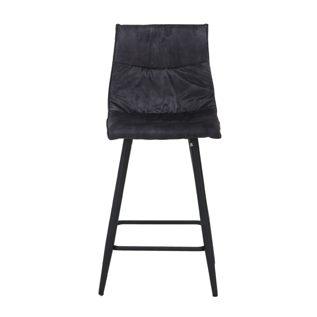 LINEA STOOL BAR FABRIC ANTRACITE METAL BLACK E1 PRC