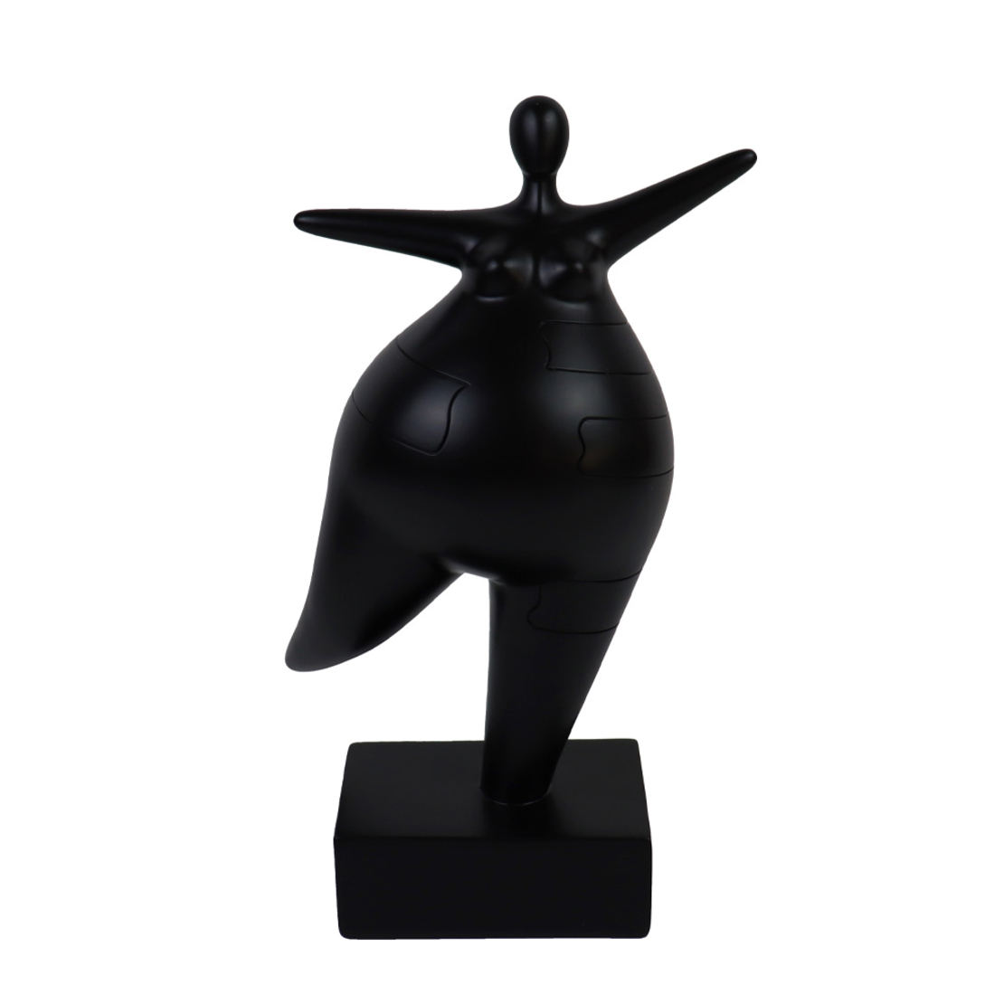 KELDA DECO FIGURE POLYRESIN BLACK 16x9,5xH26,5cm P