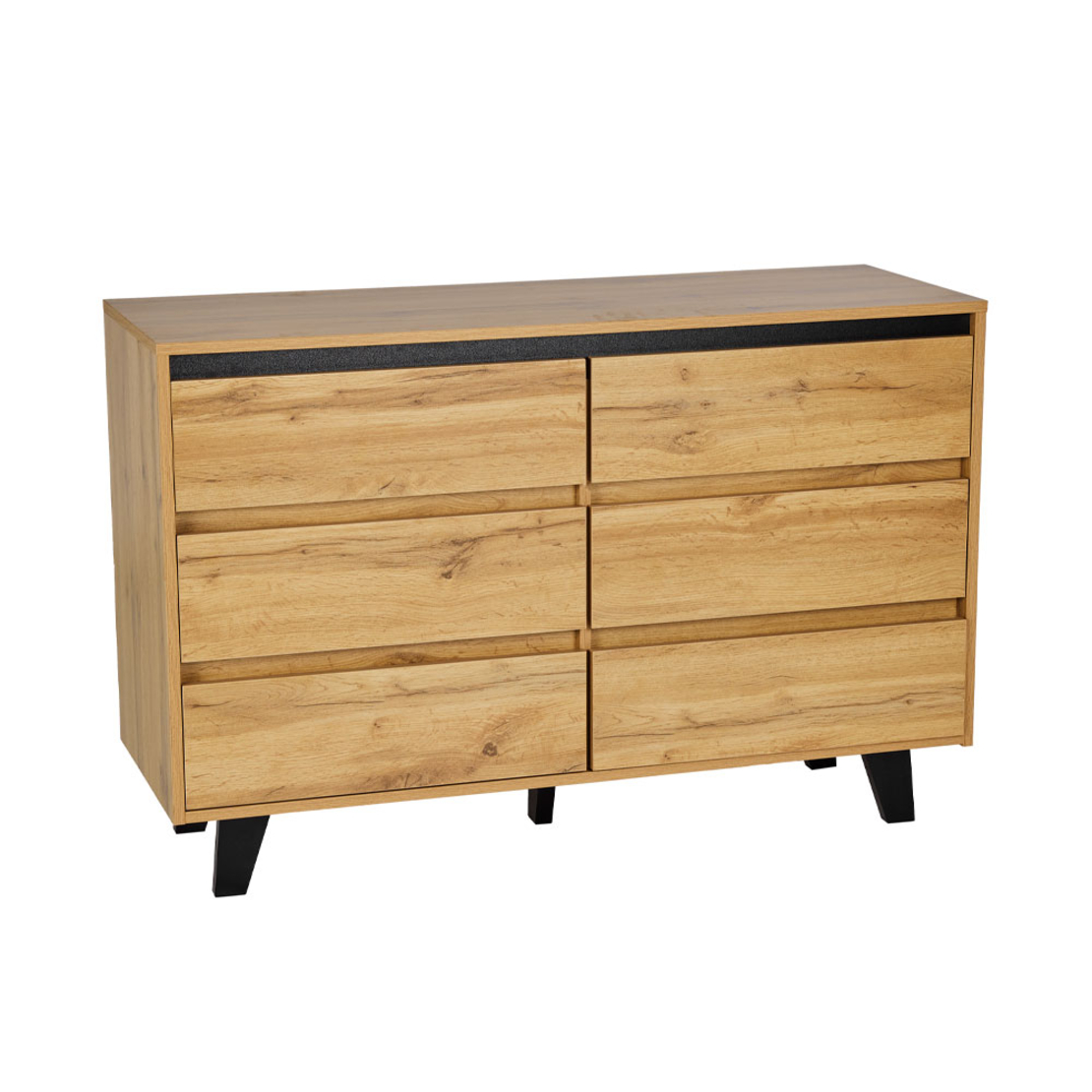 ARABICA COMMODE CHIPBOARD WITH MELAMINE SONOMA BLACK BLACK E1 PRC