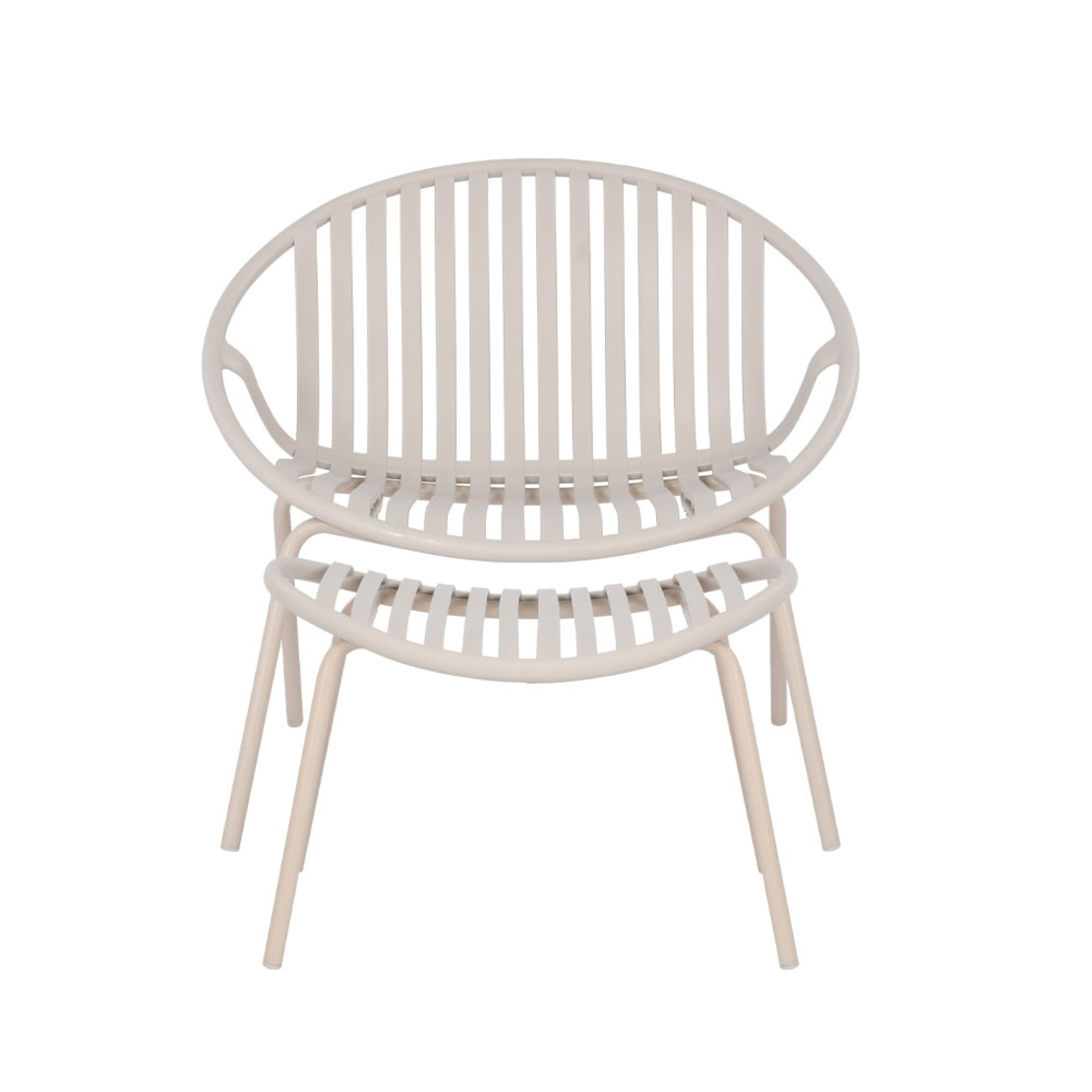 NADIN ARMCHAIR SET 2PCS PP OFF WHITE PRC