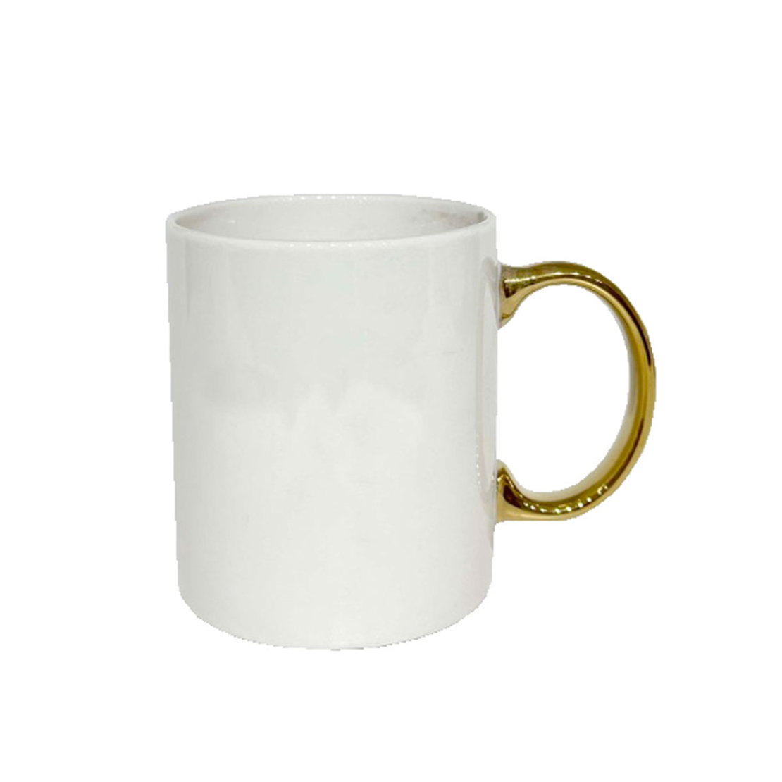 GOLDIE A MUG NEW BONE CHINA WHITE GOLD D8xH9,7cm P