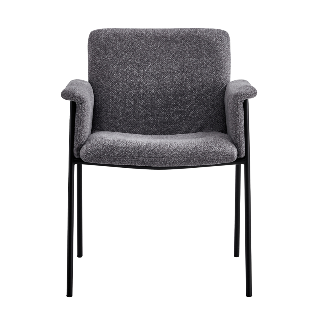 JAPO CHAIR FABRIC GREY METAL BLACK E1 PRC