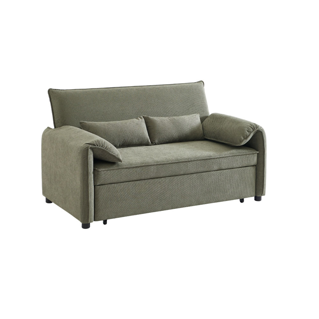 RUBIK SOFA BED 3SEAT FABRIC GREEN FABRIC E1
