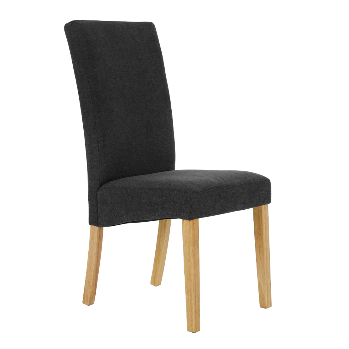 BRIDGE CHAIR FABRIC GREY DARK WOOD PINE NATURAL PR