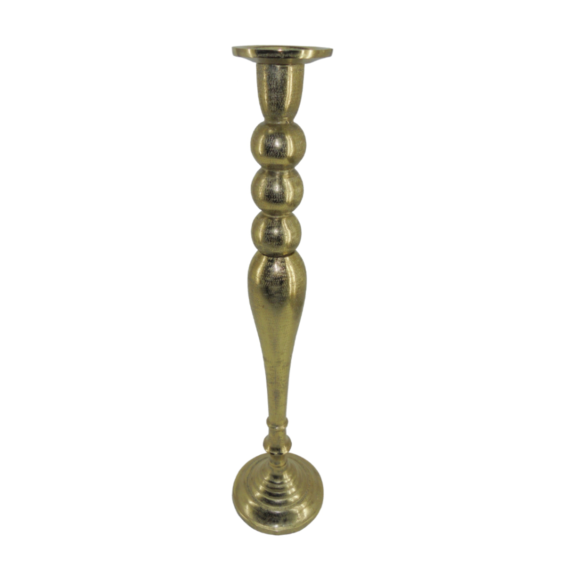 DAZZLE CANDLE HOLDER ALUMINIUM GOLD 15x15xH61cm IN