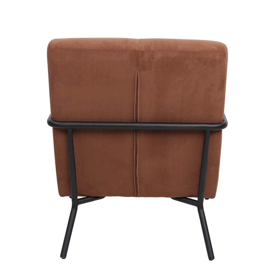 KIOTO ARMCHAIR FABRIC TERRACOTTA METAL BLACK PRC