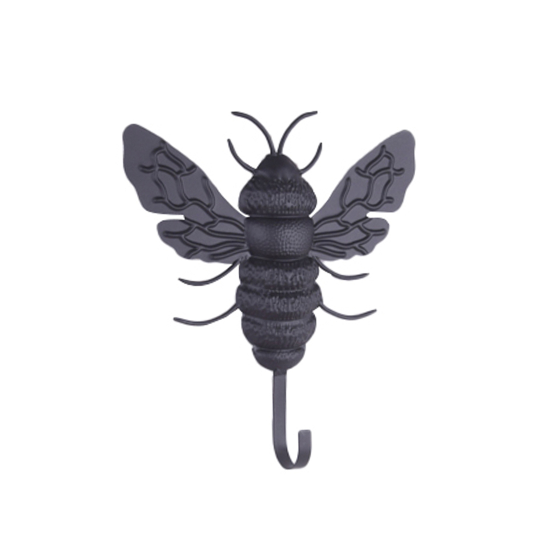 BEE DECO HOOK METAL BLACK 22x4xH25cm PRC