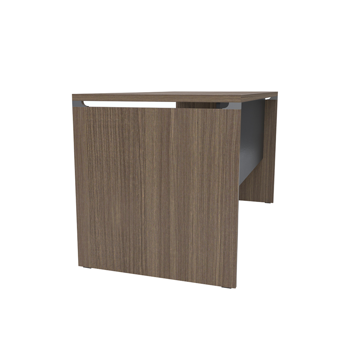 PLACE DESK MELAMINE WALNUT BLACK 140x70xH75cm E1 PRC