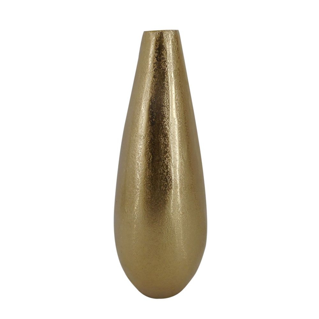 DROP VASE ALUMINIUM GOLD D14xH36cm IN