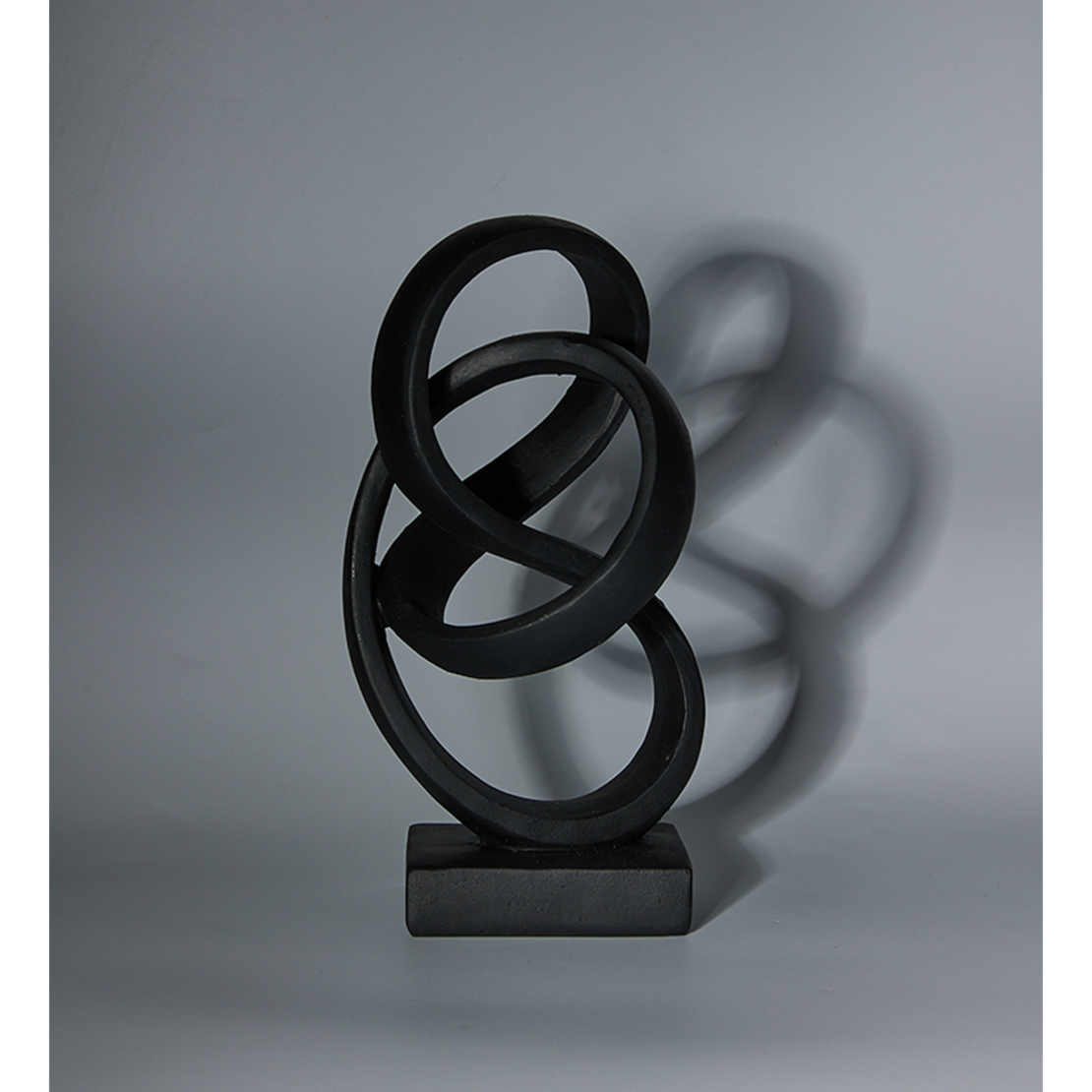 INFINITE ROUTES DECO POLYRESIN BLACK D13,5xH25cm P