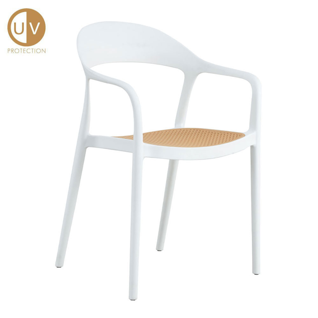 BISTROT CHAIR PP WHITE NATURAL PRC