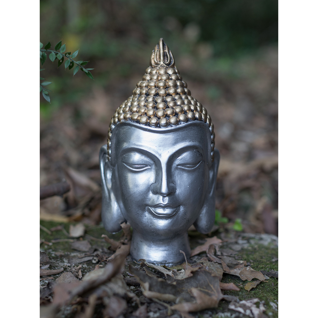 GODAMA DECO BUDDHA POLYRESIN GOLD SILVER 15x13,5xH