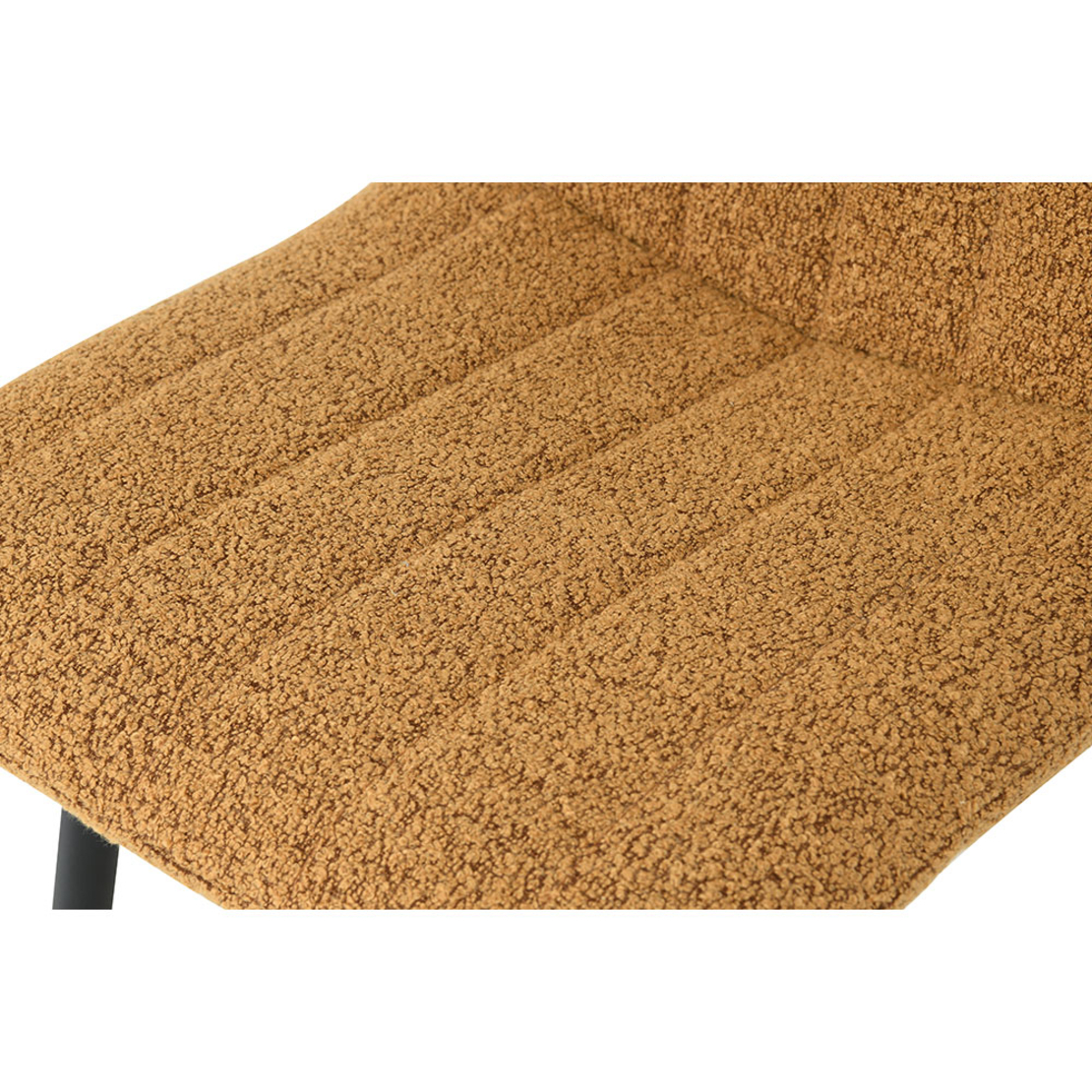 PRAGA CHAIR FABRIC MUSTARD METAL BLACK E1 PRC