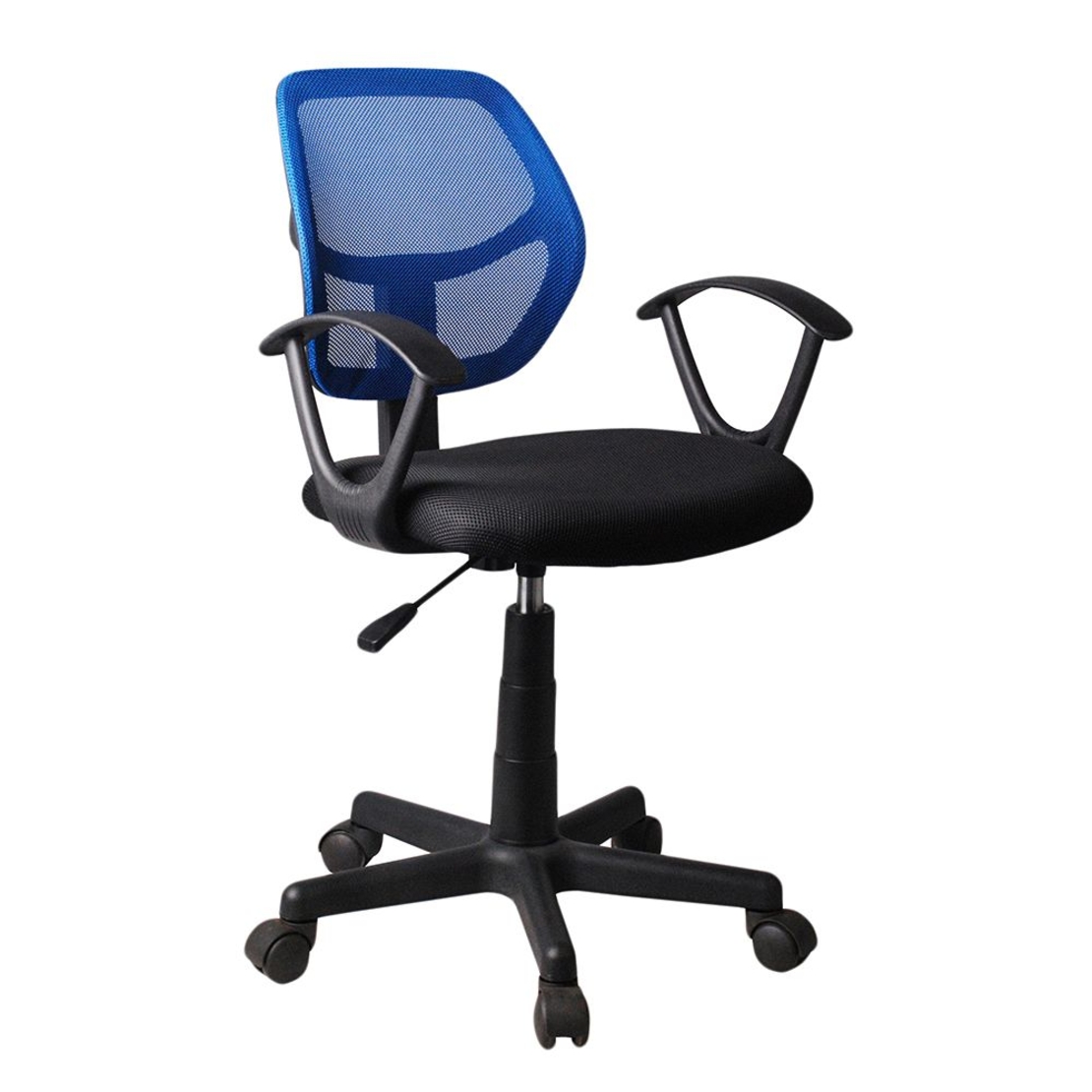 STRIPES CHAIR DESK FABRIC BLUE BLACK 55x53xH92cm E1 PRC