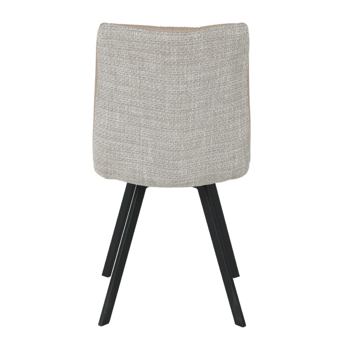 DUE FACCE CHAIR FABRIC LATTE BEIGE METAL BLACK E1 PRC
