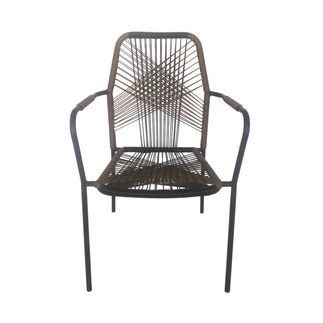 BREEZE CHAIR PE WOVEN NATURAL BLACK 59x61,5xH89cm PRC