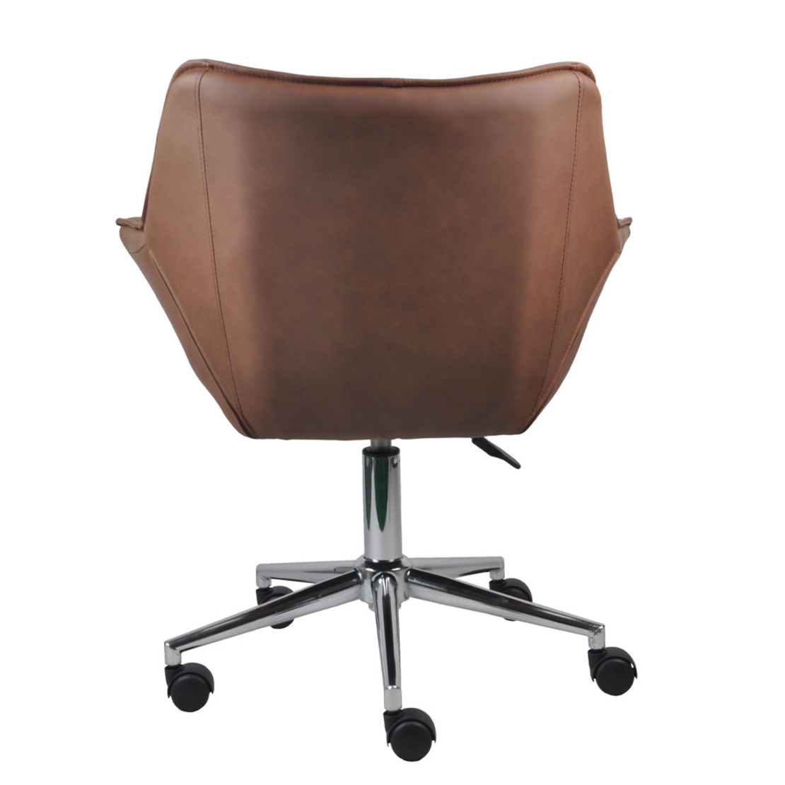 JONES CHAIR DESK FABRIC BROWN METAL METAL 68x64xH92cm PRC