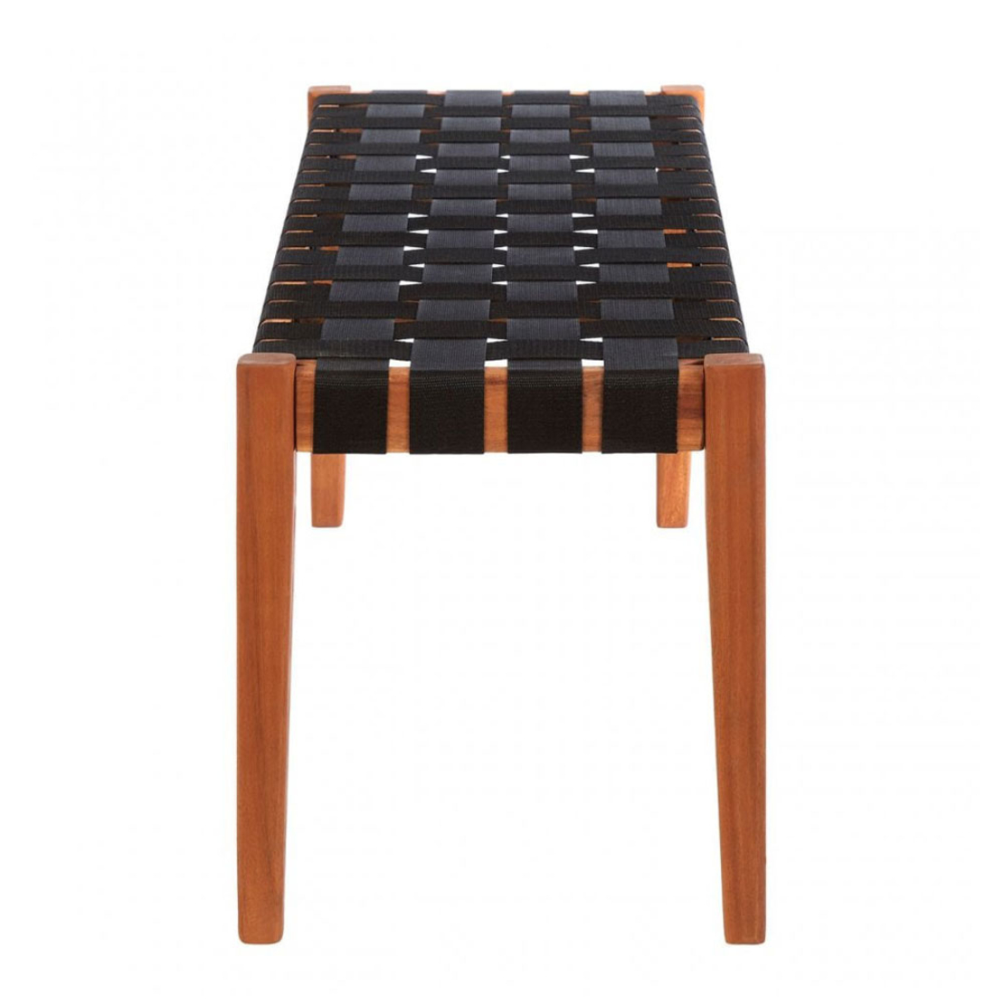 HASTAG BENCH NAYLON STRIPES BLACK NATURAL 110x35xH40cm VN