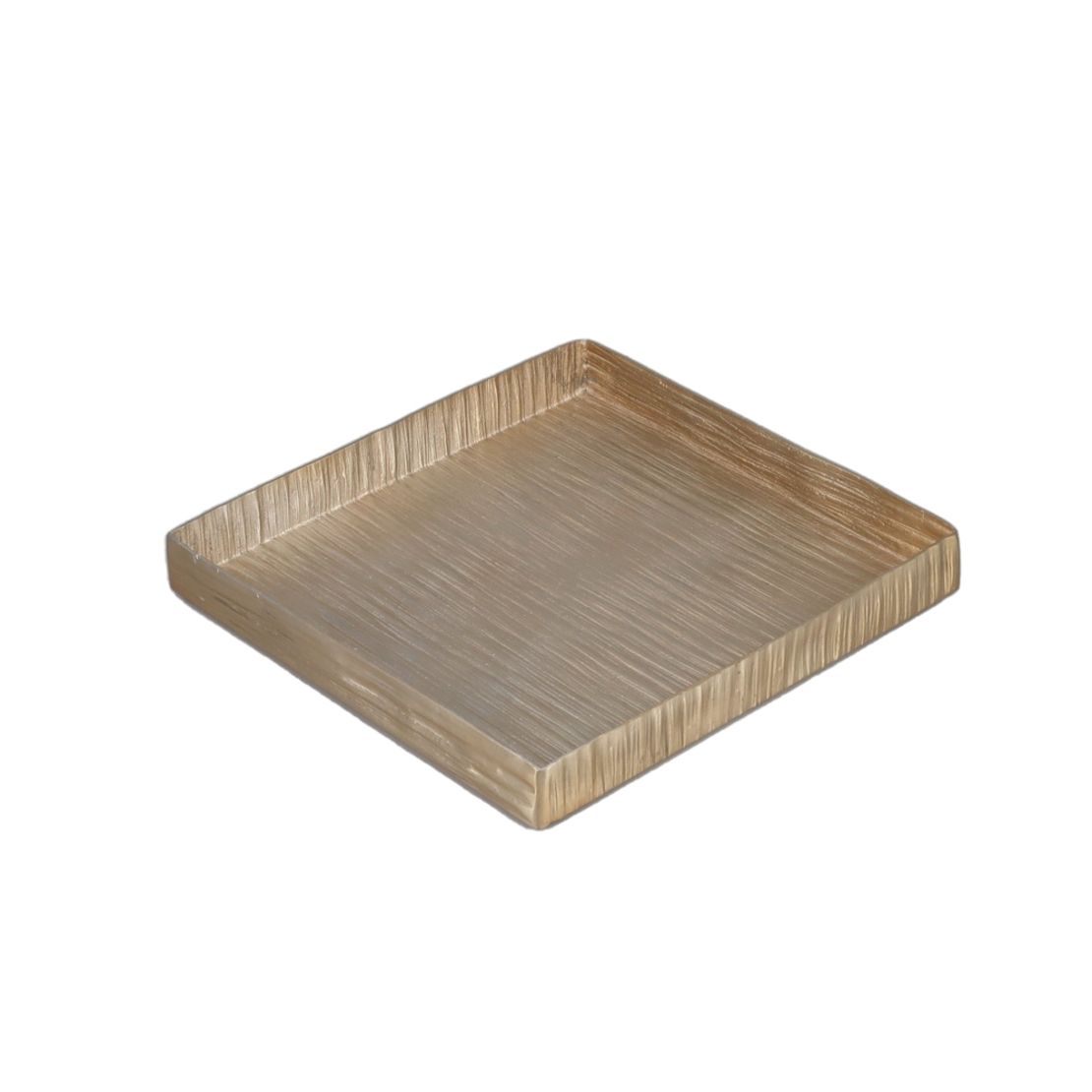 THREAD TRAY ALUMINIUM CHAMPAGNE 24,5x24,5xH3cm IN