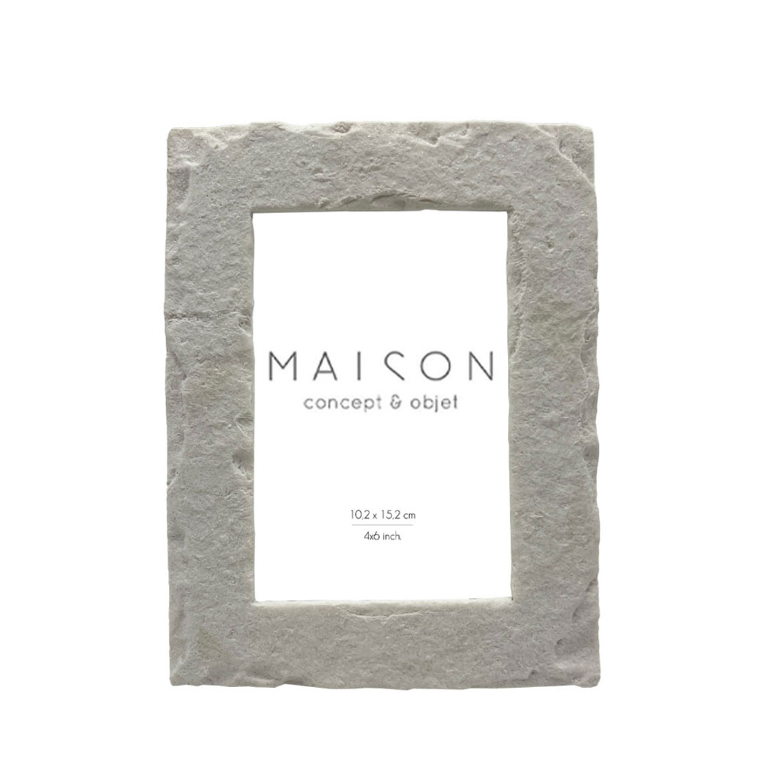 PETRA PHOTO FRAME POLYRESIN GLASS WHITE 21x16xH2cm