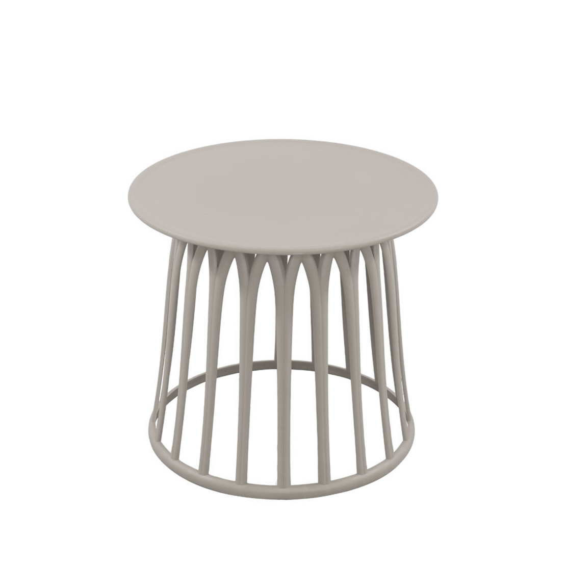 BASKET COFFEE TABLE PP GREY LIGHT 49.5x49.5x44 PRC