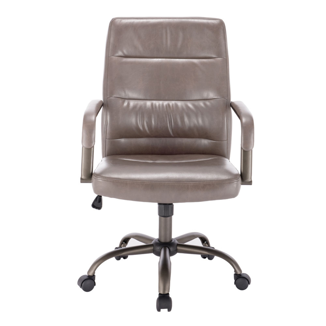 KORD CHAIR DESK FABRIC BROWN METAL GUNMETAL 58,5x6