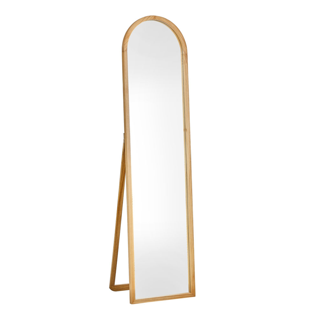 SCANDI STAND MIRROR WOOD NATURAL 45xH175cm E1 PRC