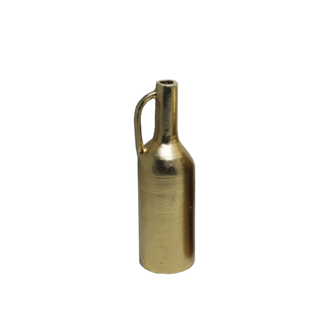 BOTTLE 30,5 VASE ALUMINIUM GOLD D10xH30,5cm IN