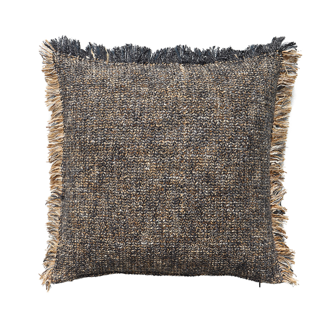 BLUING A DECOR CUSHION COTTON VISCOSE BLUE BEIGE 5