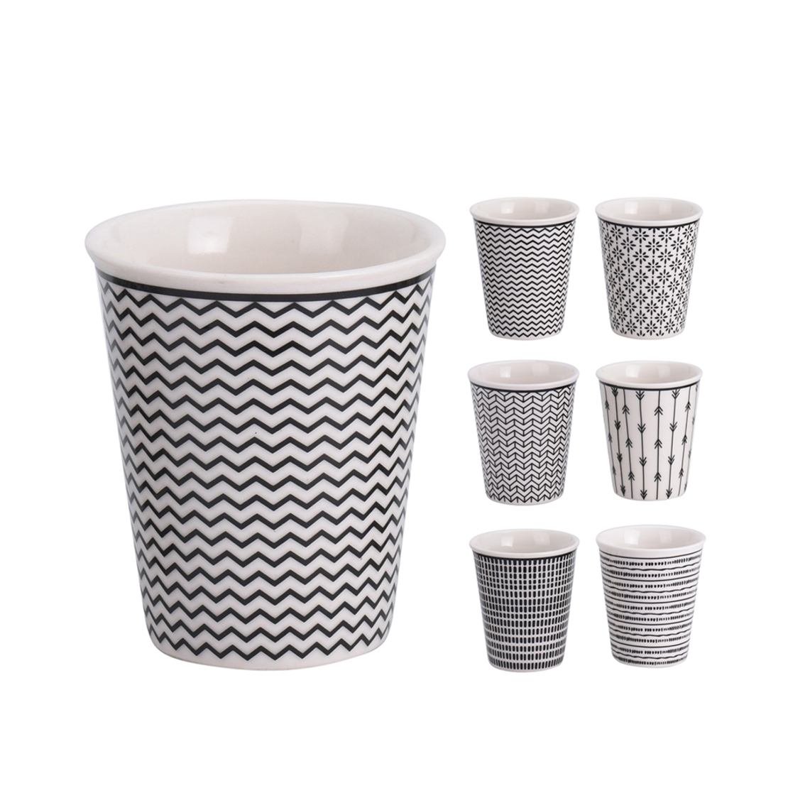 SIAKI MUG ASSORTED 6 PATTERNS CERAMIC EU