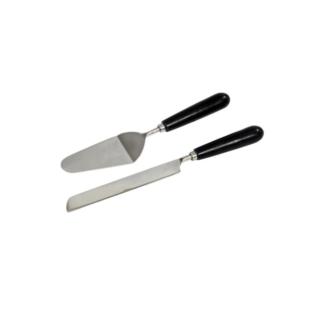 MARMO SERVING SET STEEL MARBLE BLACK 33x6xH3cm IN