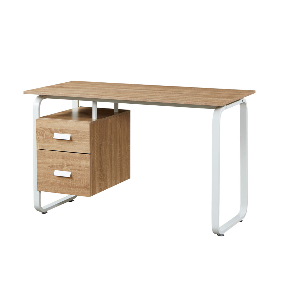 VOLER DESK 2DRAWERS CHIPBOARD WITH MELAMINE CARTA NATURAL WHITE 120x60xH75cm E1 PRC