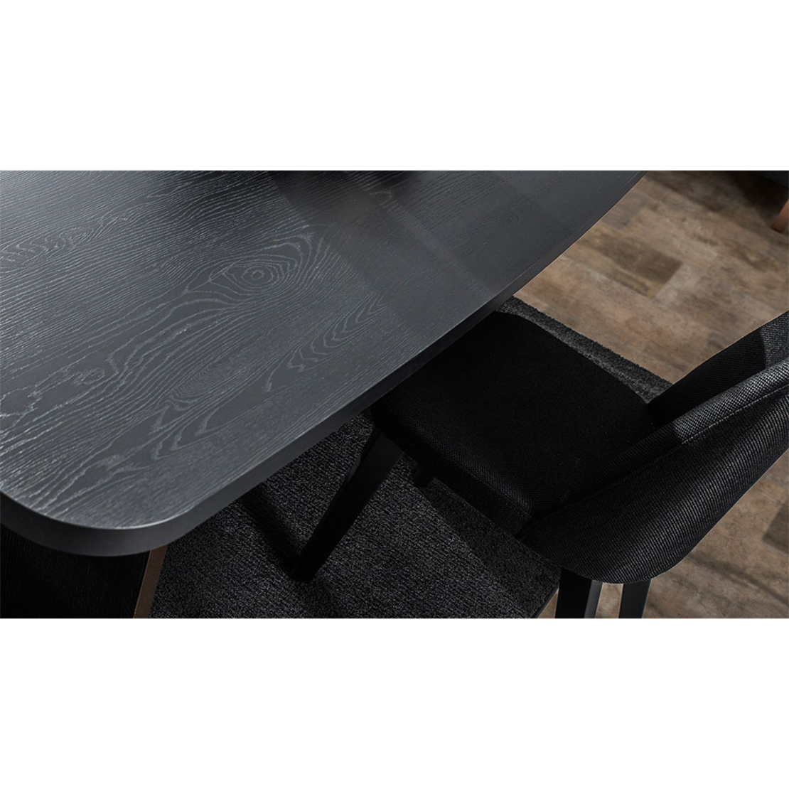 DARK TABLE MELAMINE BLACK OAK E1 TR
