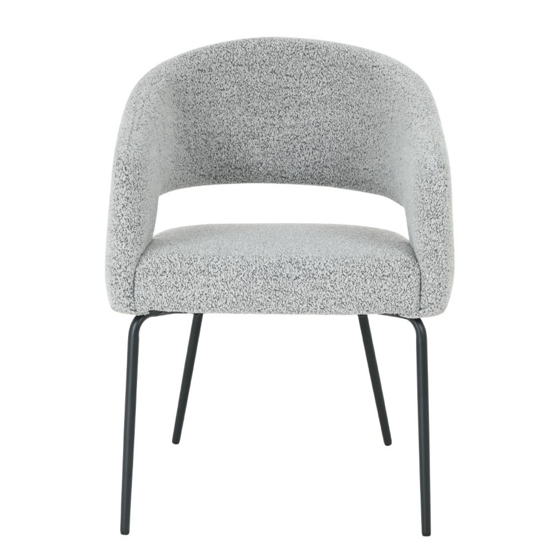 ABRAZO CHAIR ARMCHAIR FABRIC GREY LIGHT METAL BLACK E1 PRC