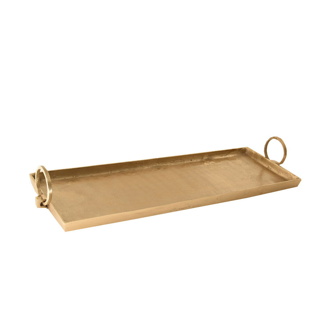 ANGOLO TRAY ALUMINIUM GOLD 50x19xH3cm IN