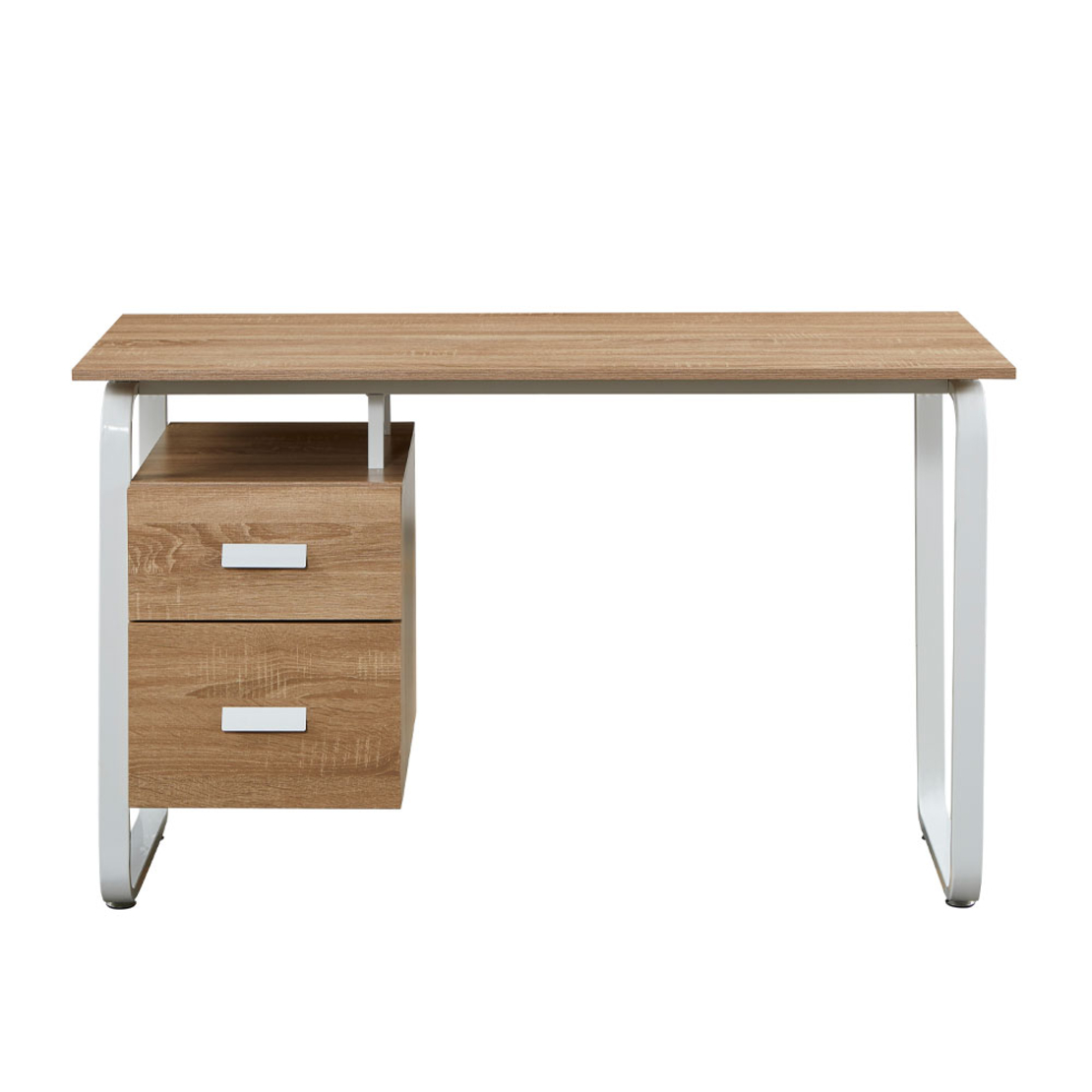 VOLER DESK 2DRAWERS CHIPBOARD WITH MELAMINE CARTA NATURAL WHITE 120x60xH75cm E1 PRC
