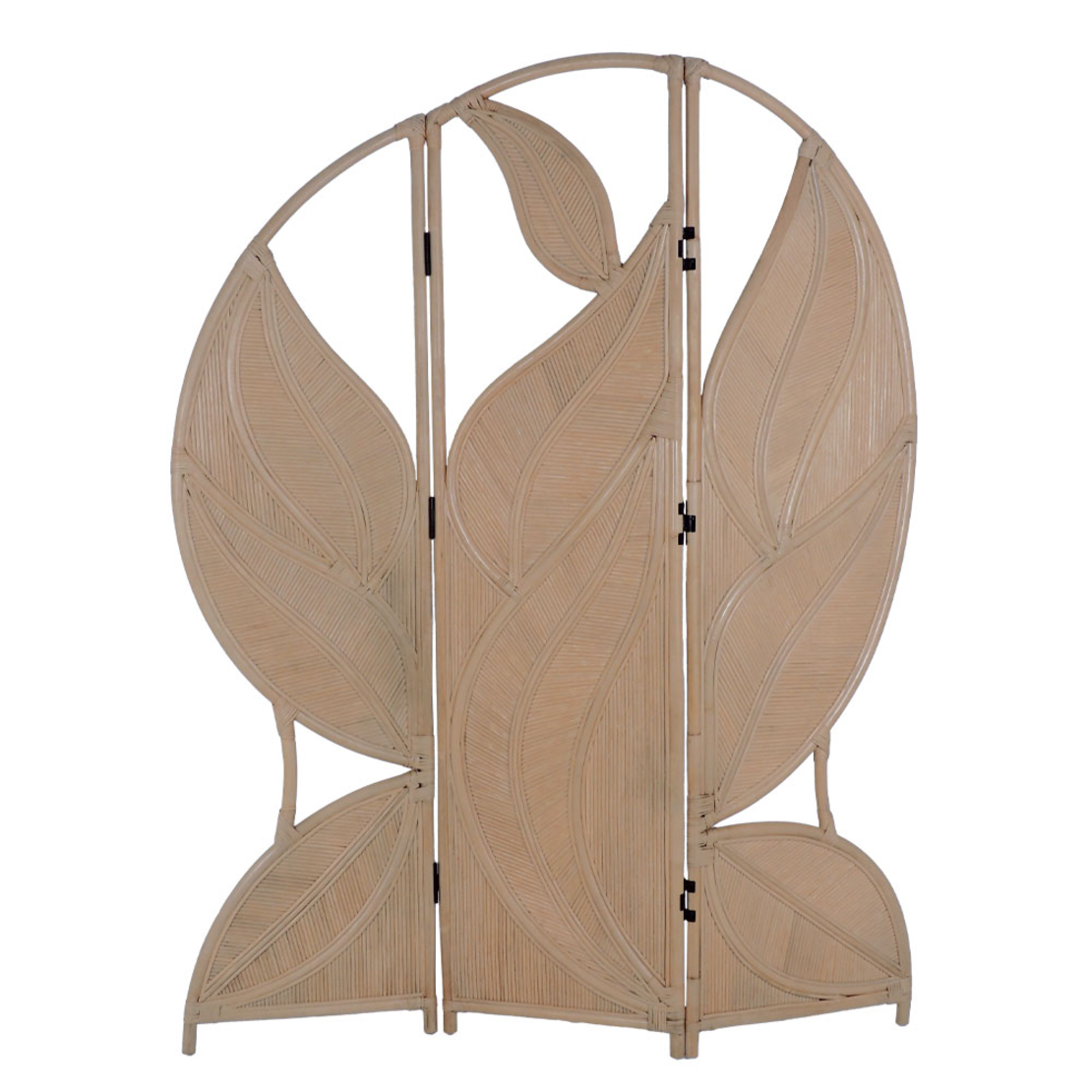 LEAF PALM FOLDING SCREEN RATTAN NATURAL ID