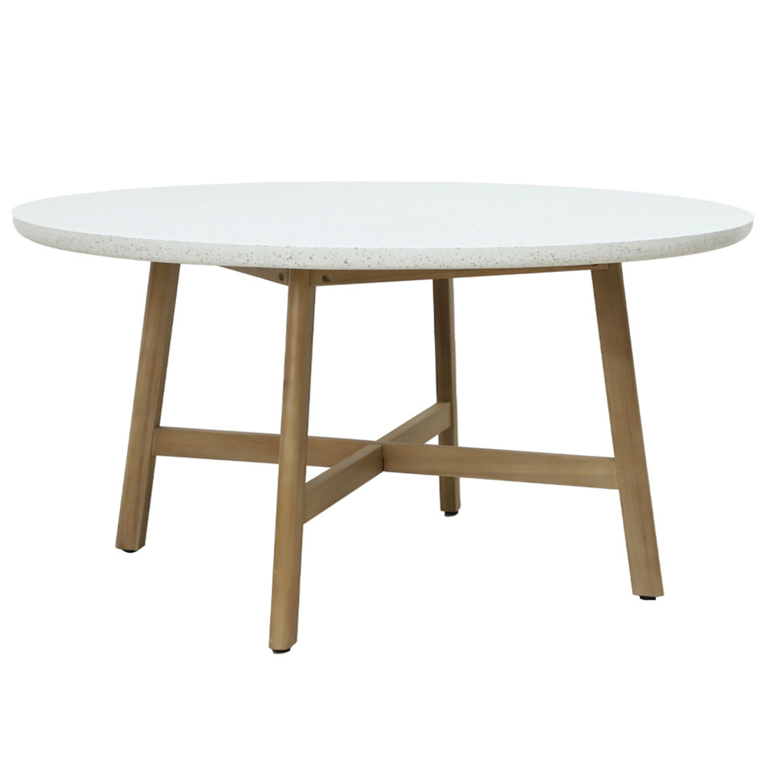 MOSAIC TABLE TERRAZZO NATURAL 150x150xH76cm VN