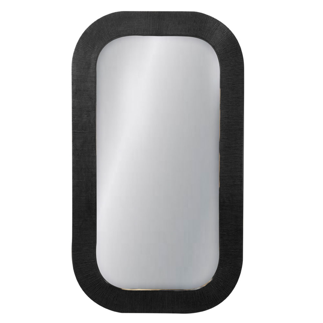 MAGRO 91 MIRROR ALUMINIUM BLACK 65.5x2x91 IN