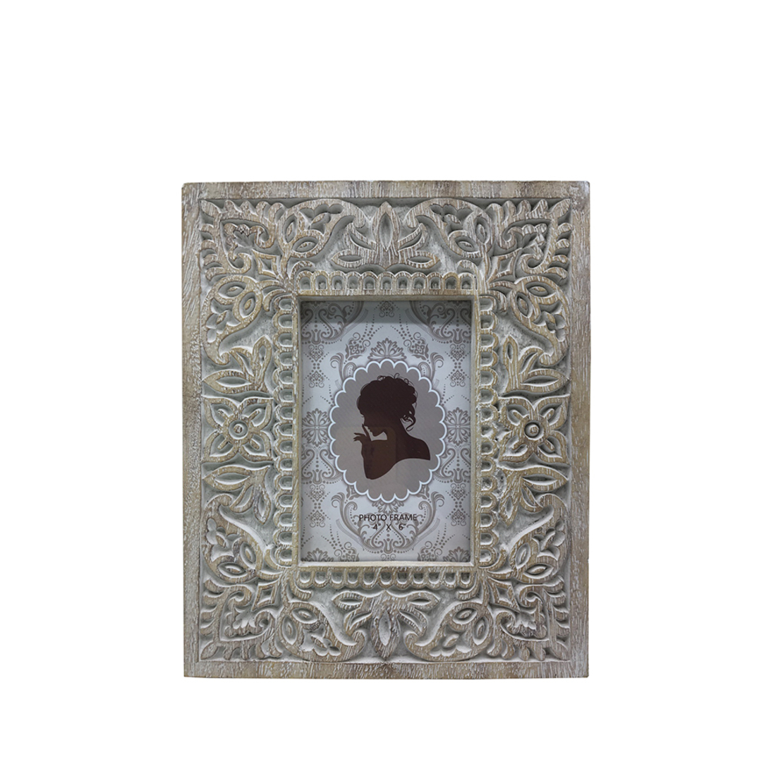 FIORE PHOTO FRAME POLYRESIN GLASS WHITE 20,5x2,5xH