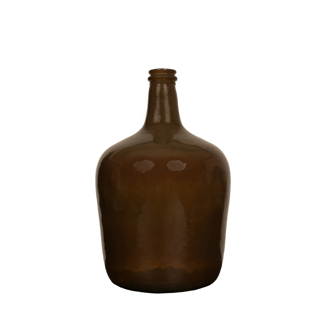 CRUSHED CARAMEL BOTTLE RECYCLED GLASS CARAMEL D24,