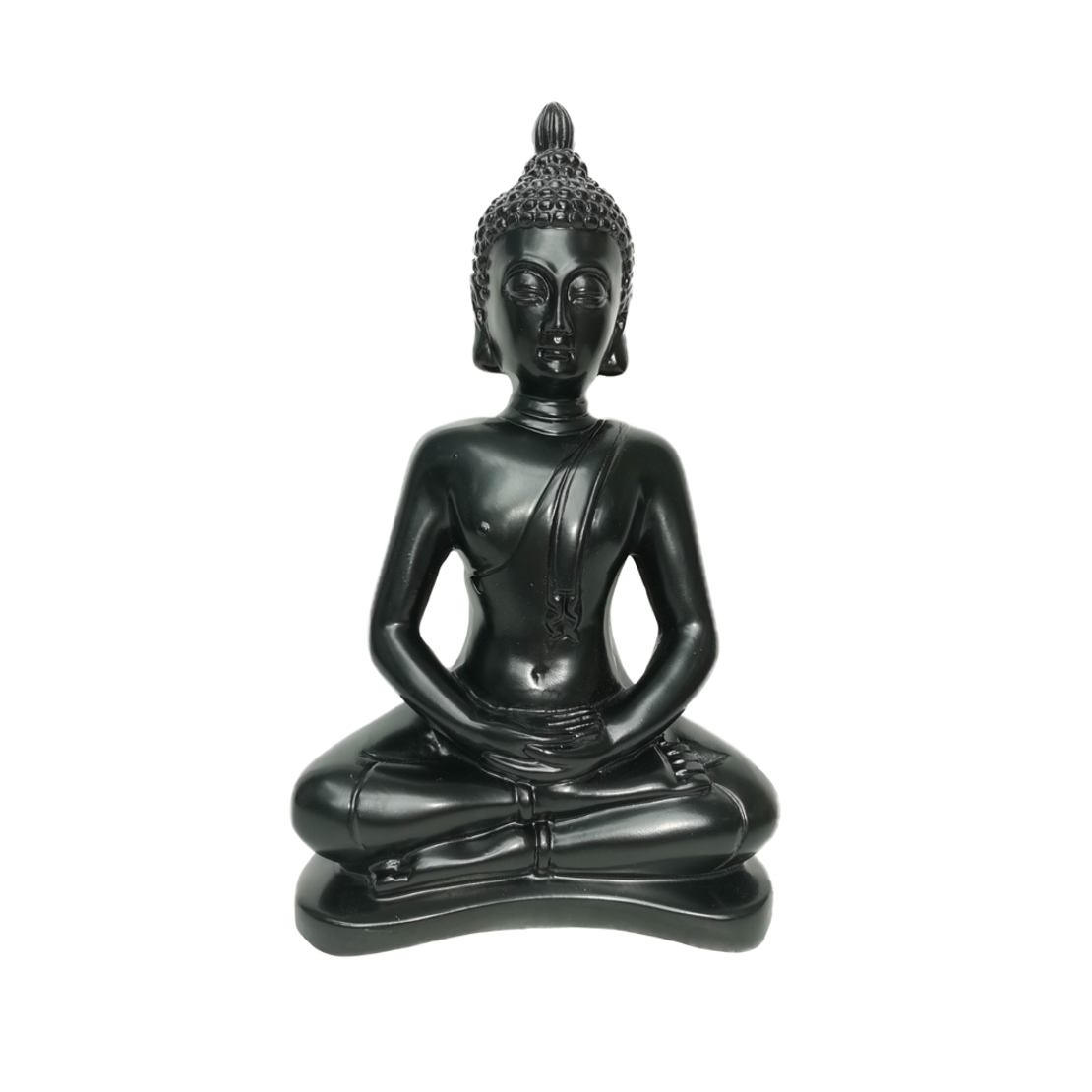 NABASA DECO BUDDHA POLYRESIN BLACK 18x10xH29cm PRC