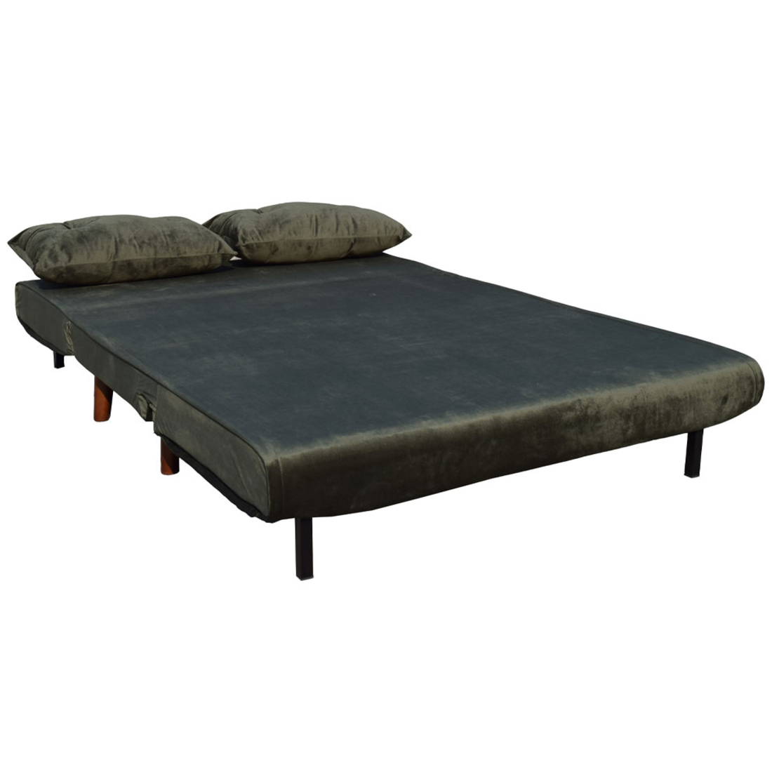 FALCON SOFA BED 2SEAT FOLDING FABRIC OLIVE GREEN E1 PRC