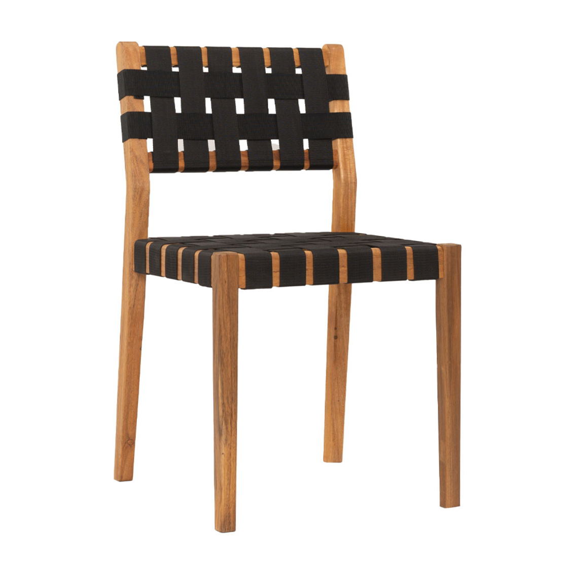 HASTAG CHAIR NAYLON STRIPES BLACK NATURAL 45x46xH80cm VN