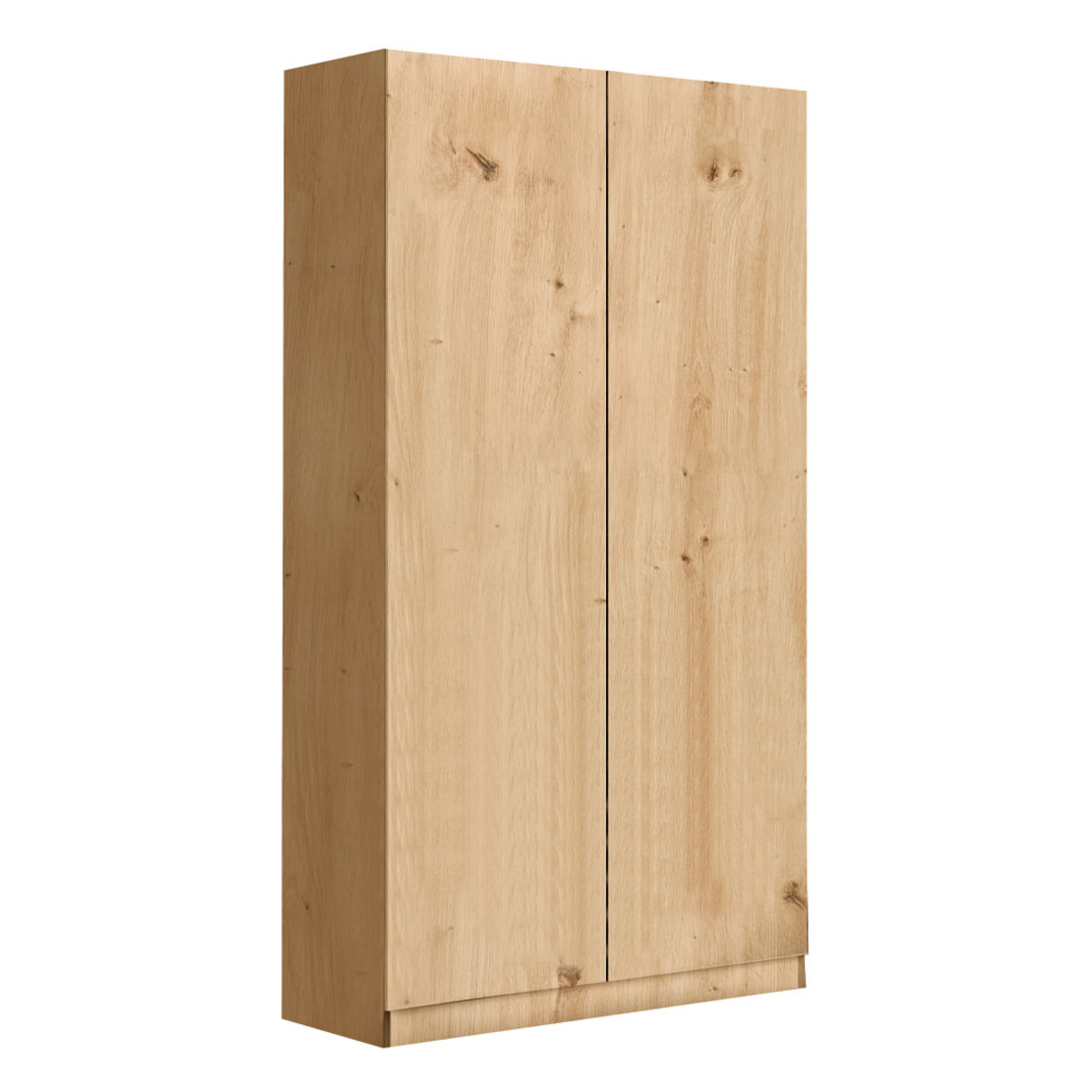 HERMES WARDROBE 2DOORS MELAMINE ARTISAN OAK 100x52xH200cm E1 EU